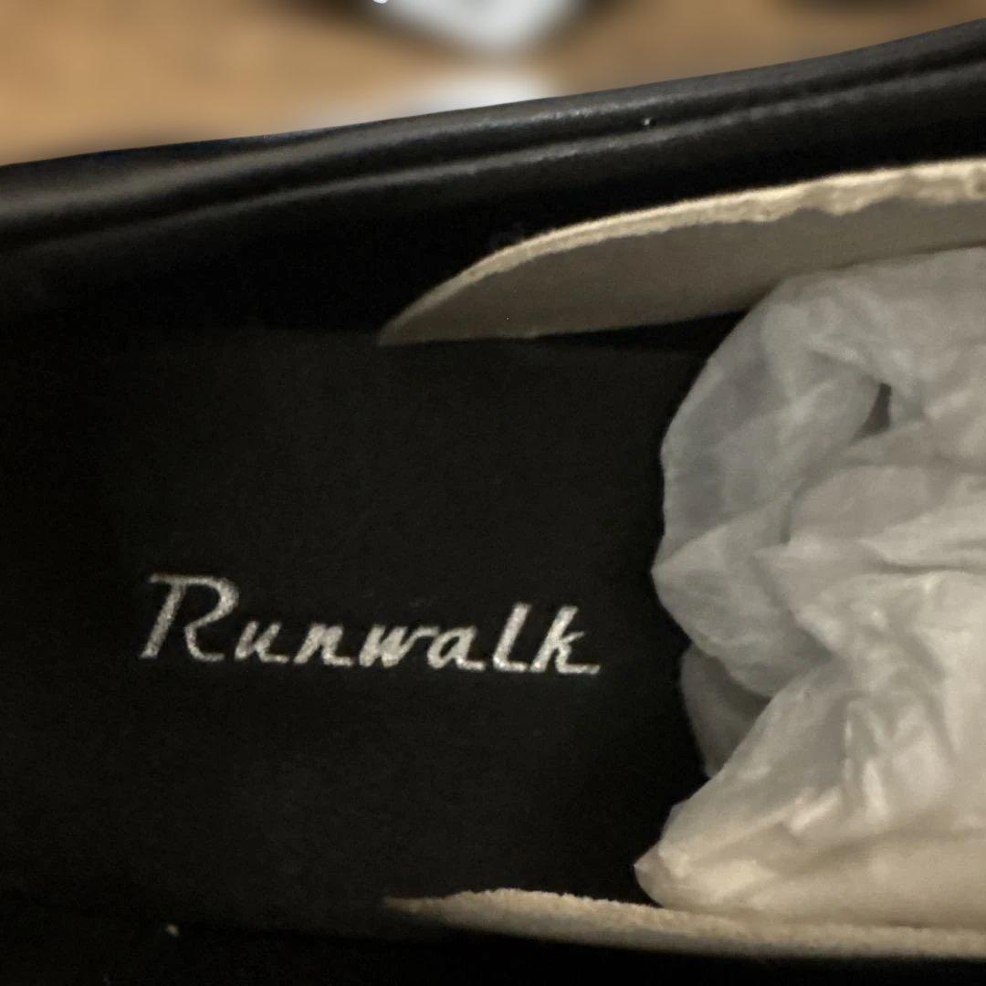 アシックス　ランウォーク　ブラックレザードレスシューズ27㌢