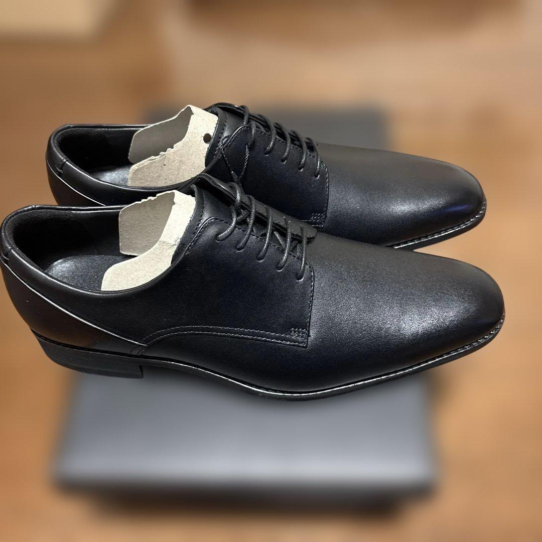 アシックス　ランウォーク　ブラックレザードレスシューズ27㌢