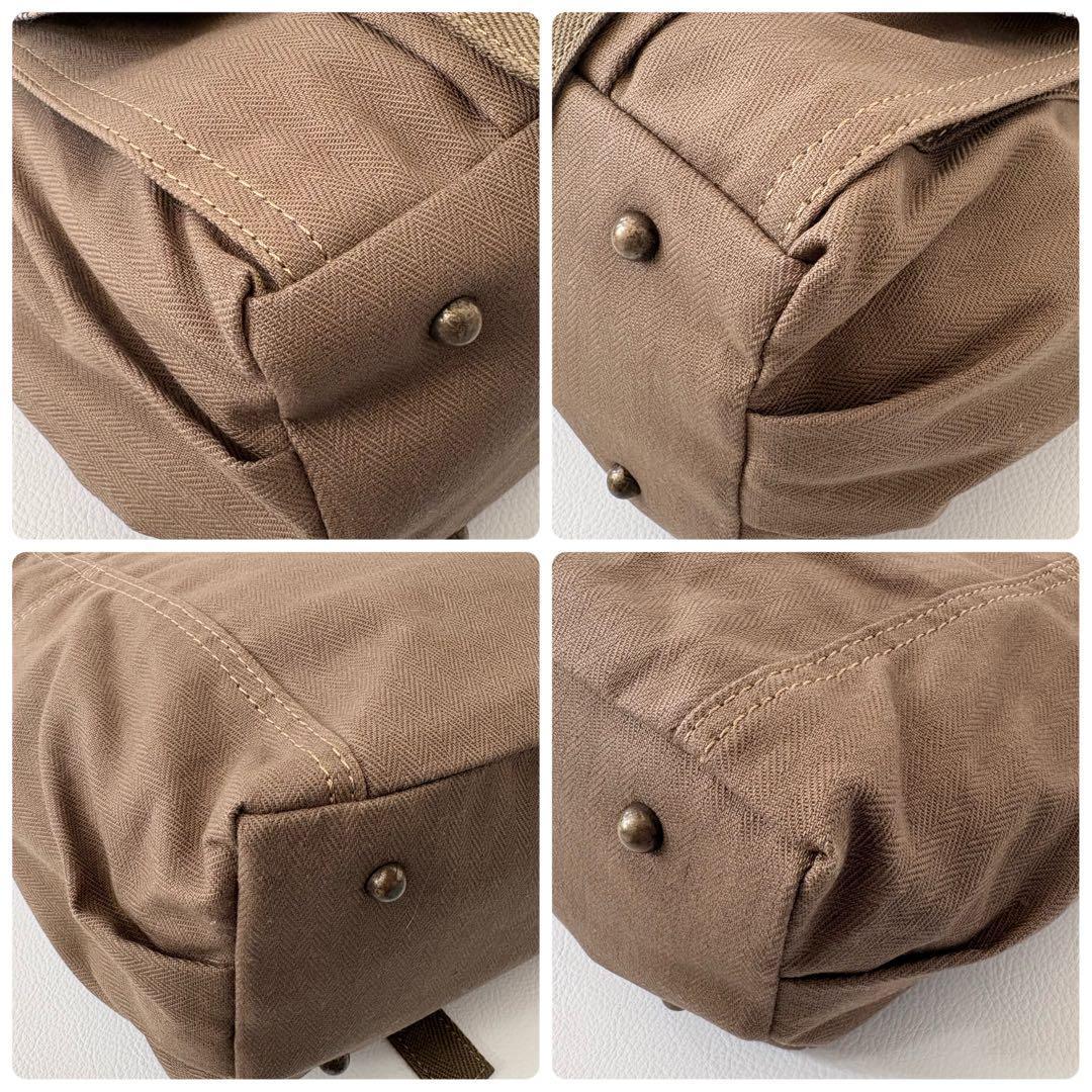 Y2K バーバリーブルーレーベル ワンショルダーバッグ キャンバス レザー 刺繍