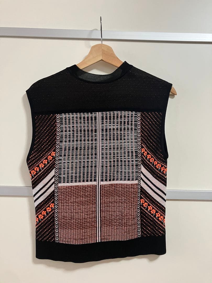 トップス Osmanthus Motif Jacquard Knitted Vest