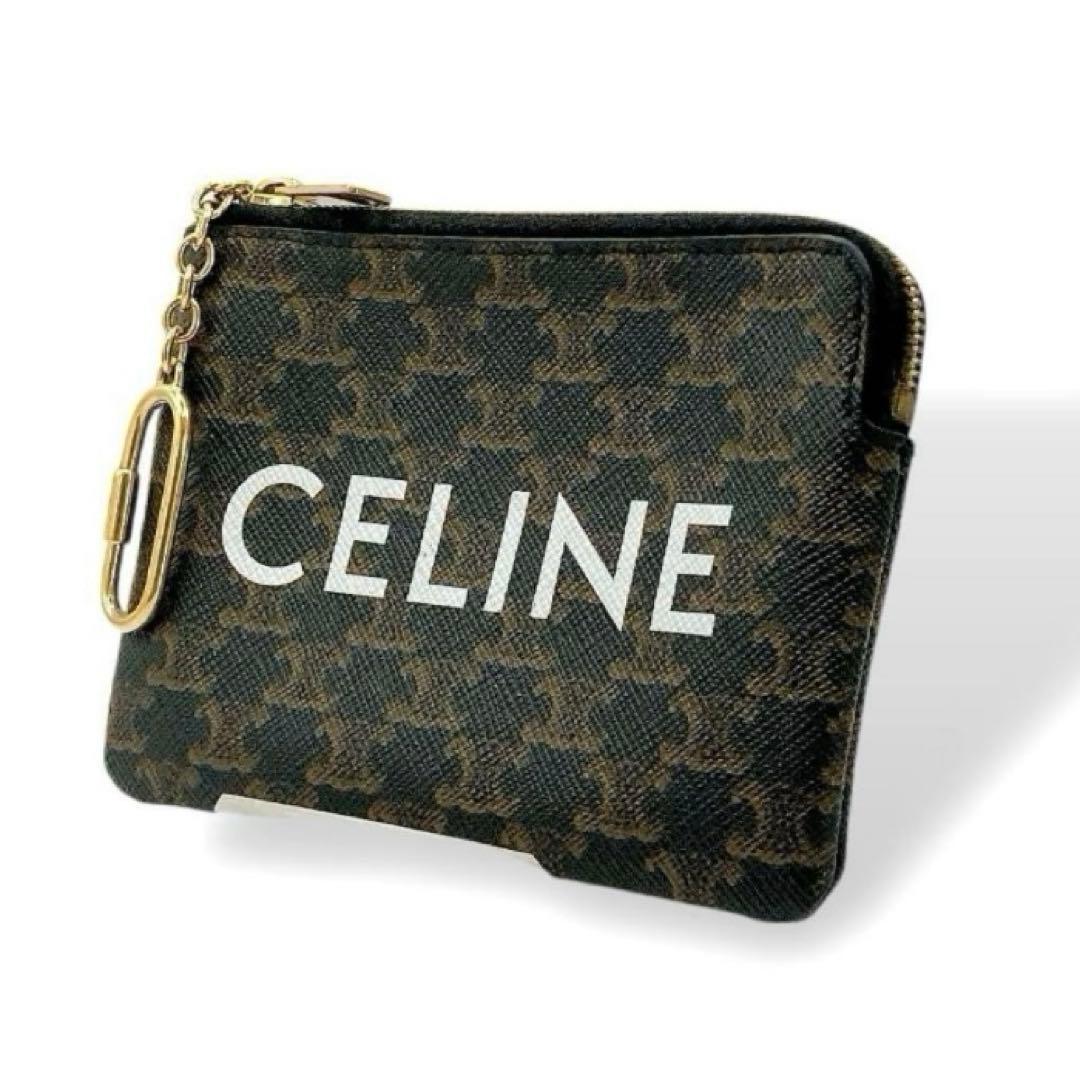 美品✨CELINE セリーヌ ケース トリオンフ　総柄 ロゴ刻印 正規品