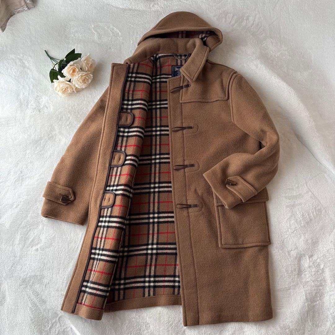 【英国製】Burberrys バーバリー 裏地ノバチェック柄 ダッフルコート