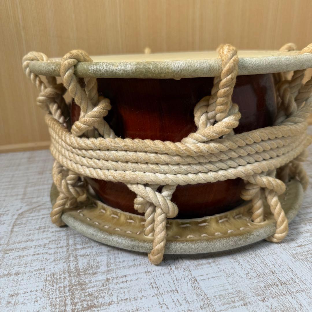 締太鼓 紐締め 平太鼓 和太鼓　スタンド付き　太鼓　祭り