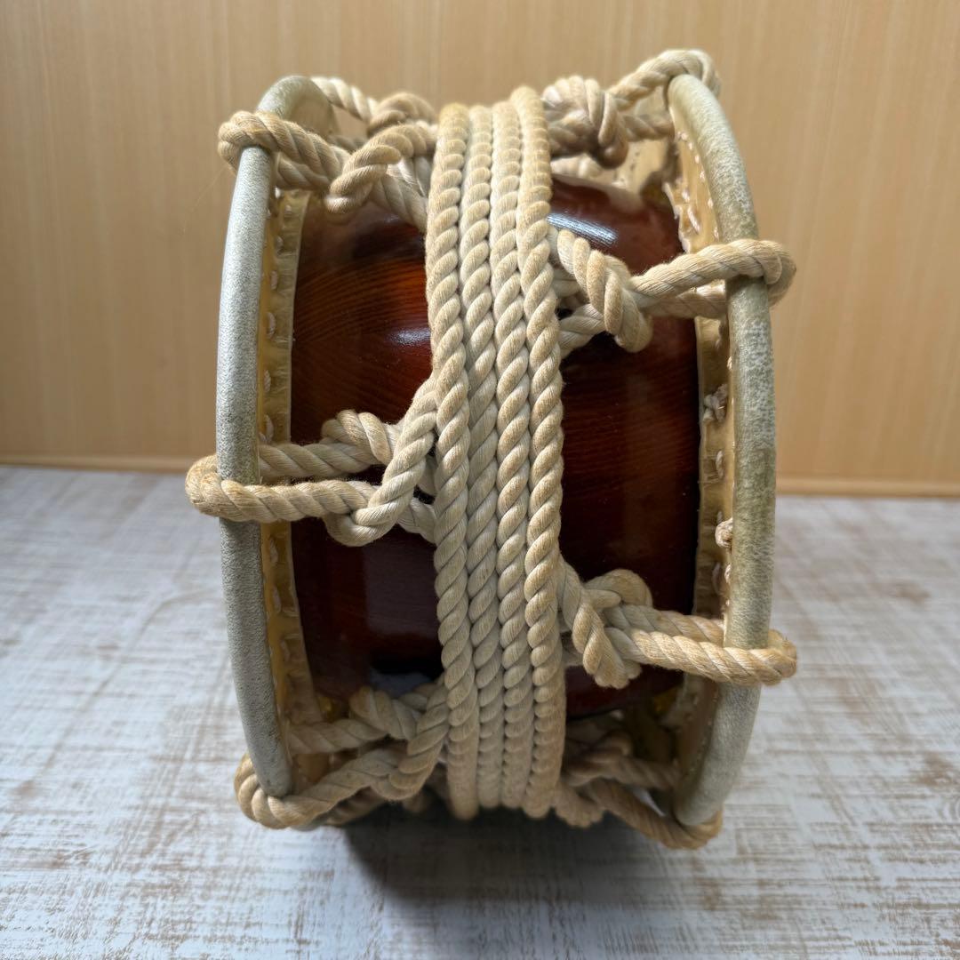 締太鼓 紐締め 平太鼓 和太鼓　スタンド付き　太鼓　祭り