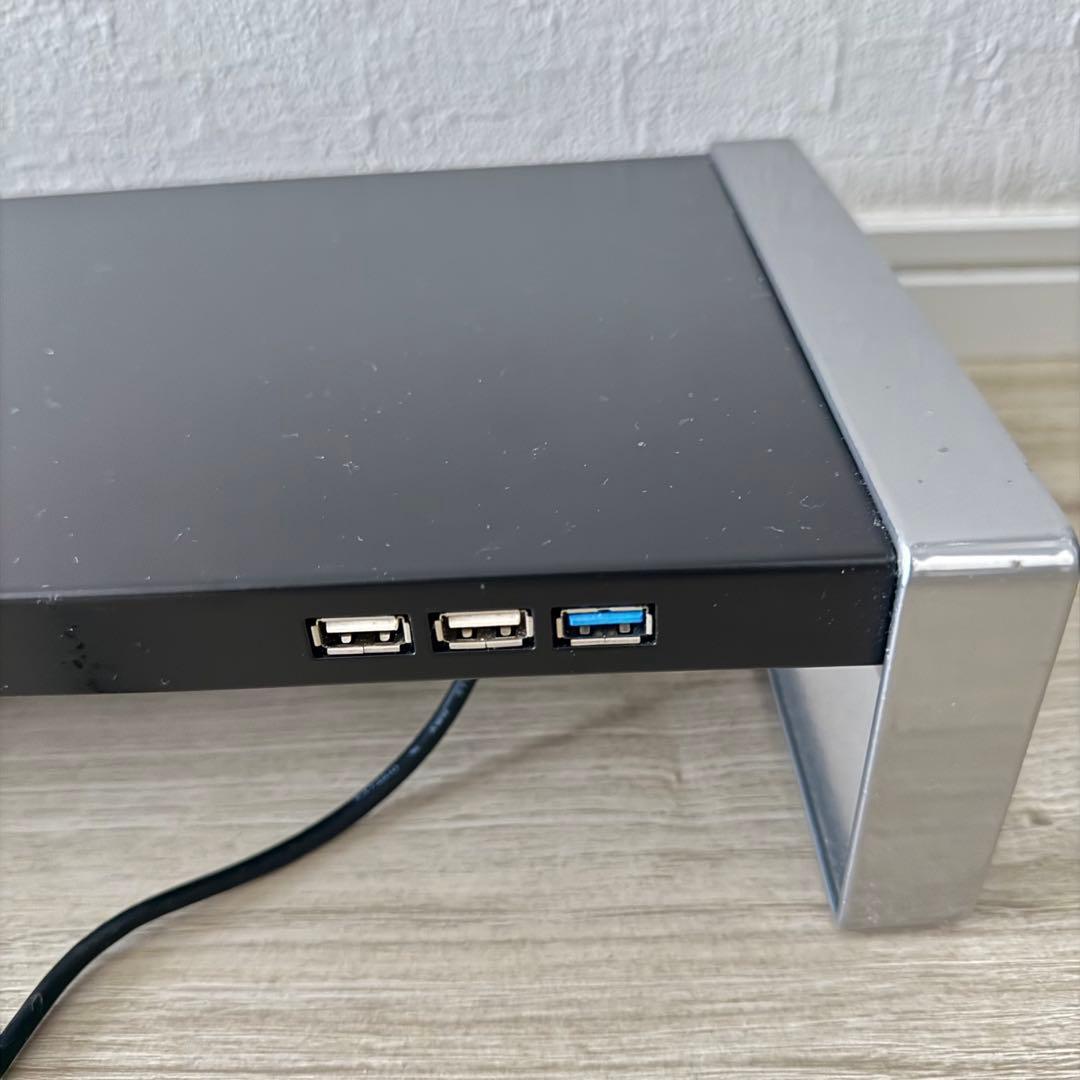 ◆即発送◆100-MR138BK モニター台 電源タップ+USBハブ付き