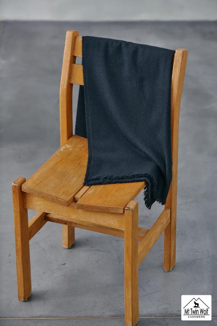 【新品未着用】カシミアストール 高品質カシミア100% 【ブラック】