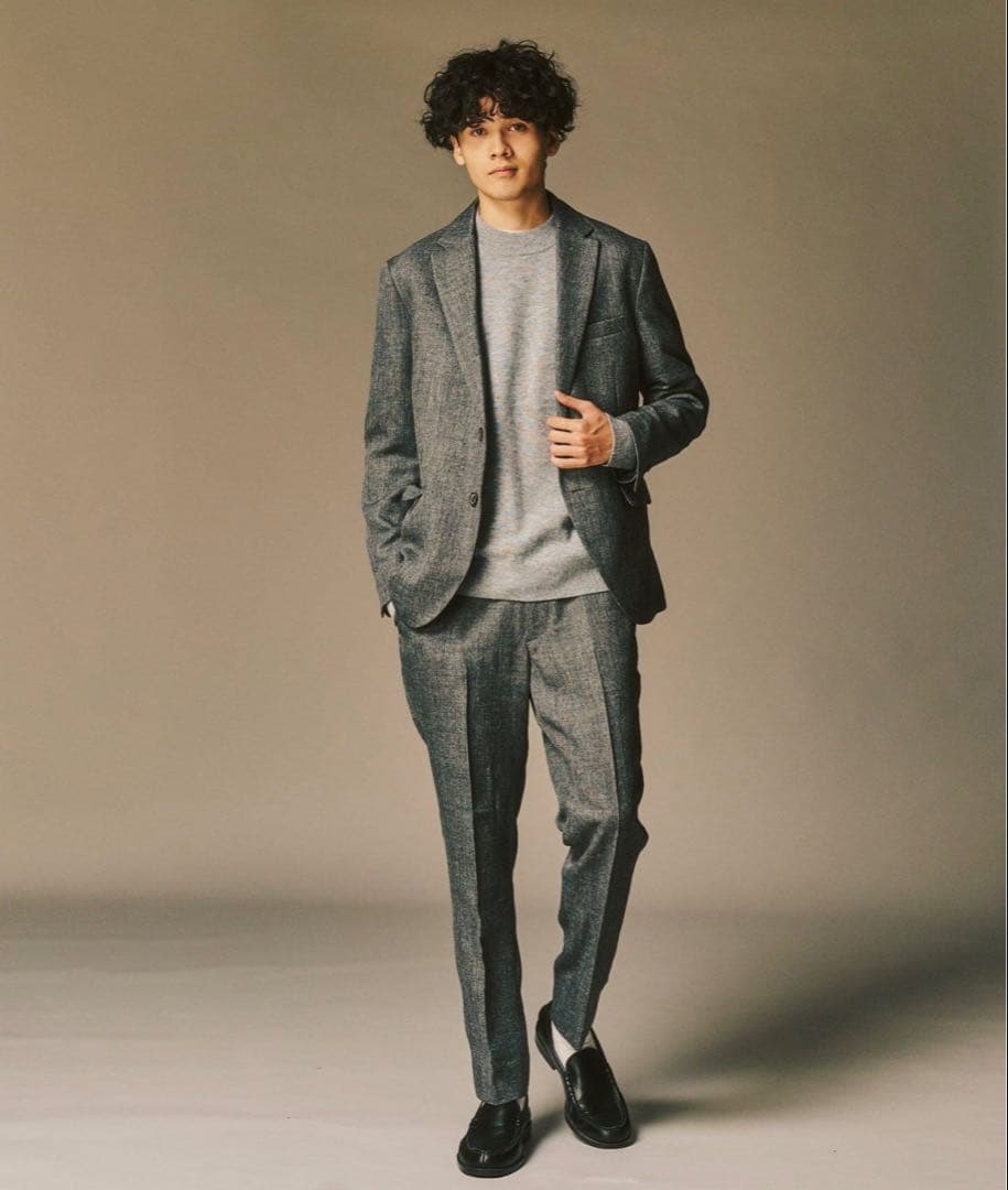 【新品】417 EDIFICEツイード セットアップ ジャケットスラックス