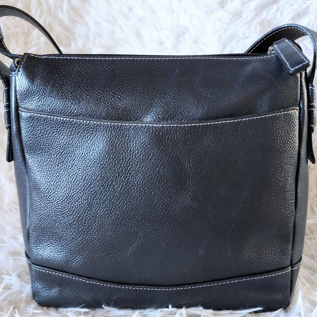 美品✨️キタムラ シボ革ショルダーバッグ 犬 サコッシュ カードケース