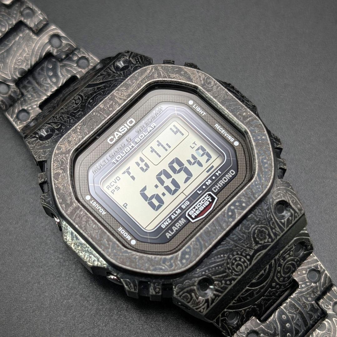 G-SHOCK GW5000U 電波ソーラー 高輝度LED ペイズリーフルメタル