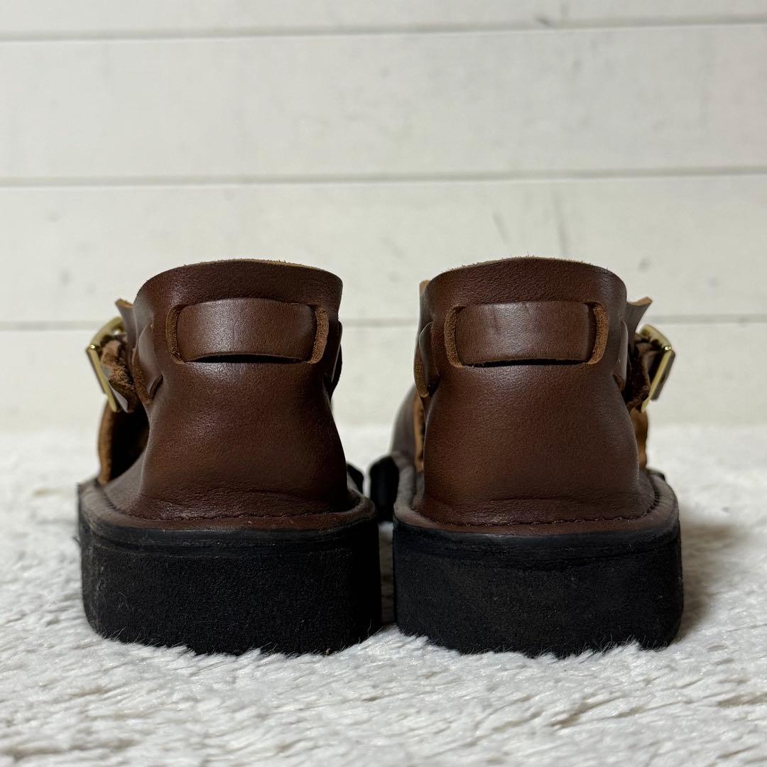 ⭐️未使用品⭐️　オーロラシューズ　Tストラップ　ウエストインディアン　ブラウン