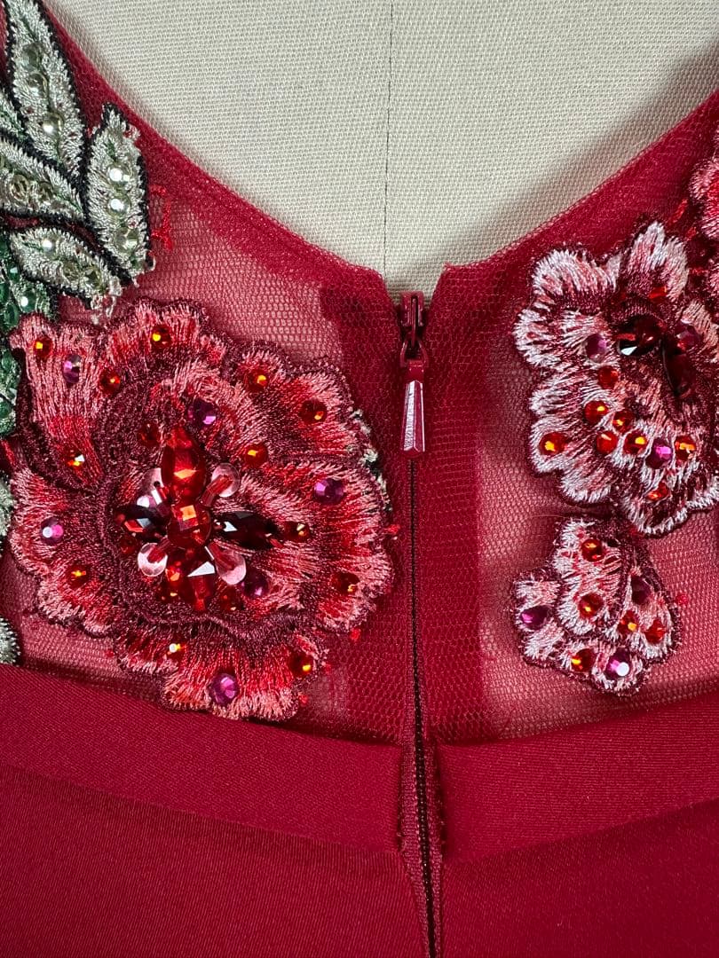 刺繍タイトロングドレス演奏会ステージ誕生日二次会パティーキャバ嬢ナイトクラブ