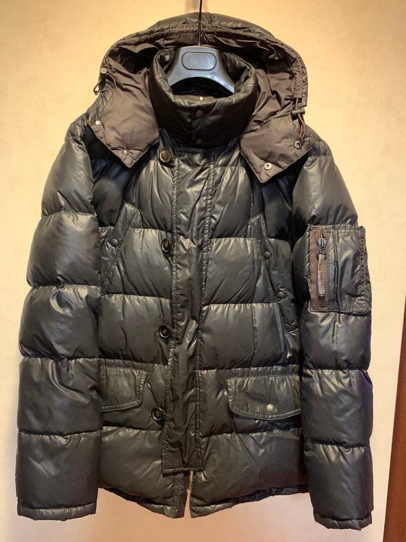 本物美品ドゥベチカDUVETICAダウンジャケットN3 B型マットブラック黒48