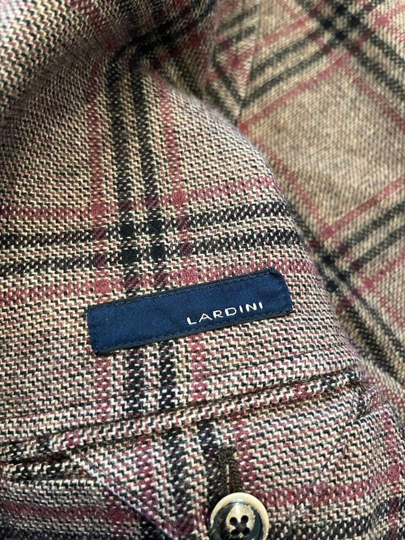 LARDINI チェック　ジャケット