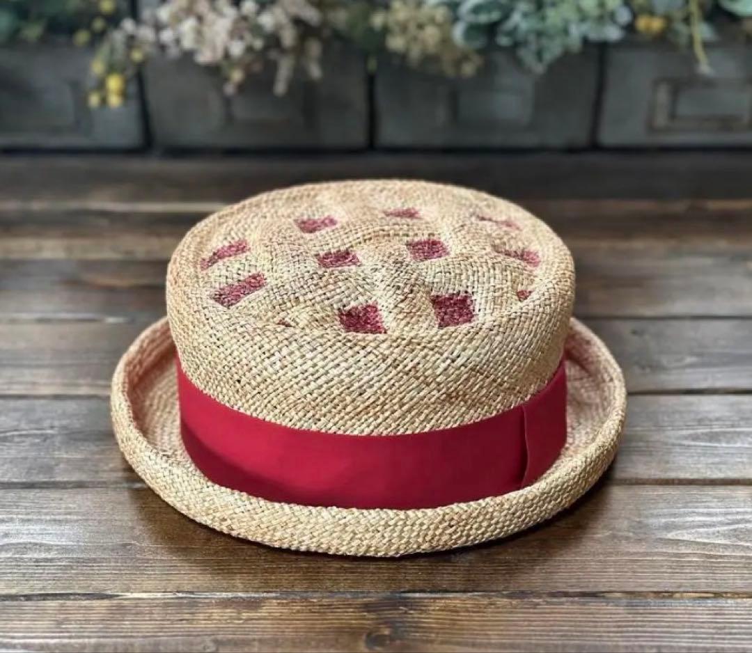 新品未使用　KENT BREAD HAT 麦わらチェリーパイハット
