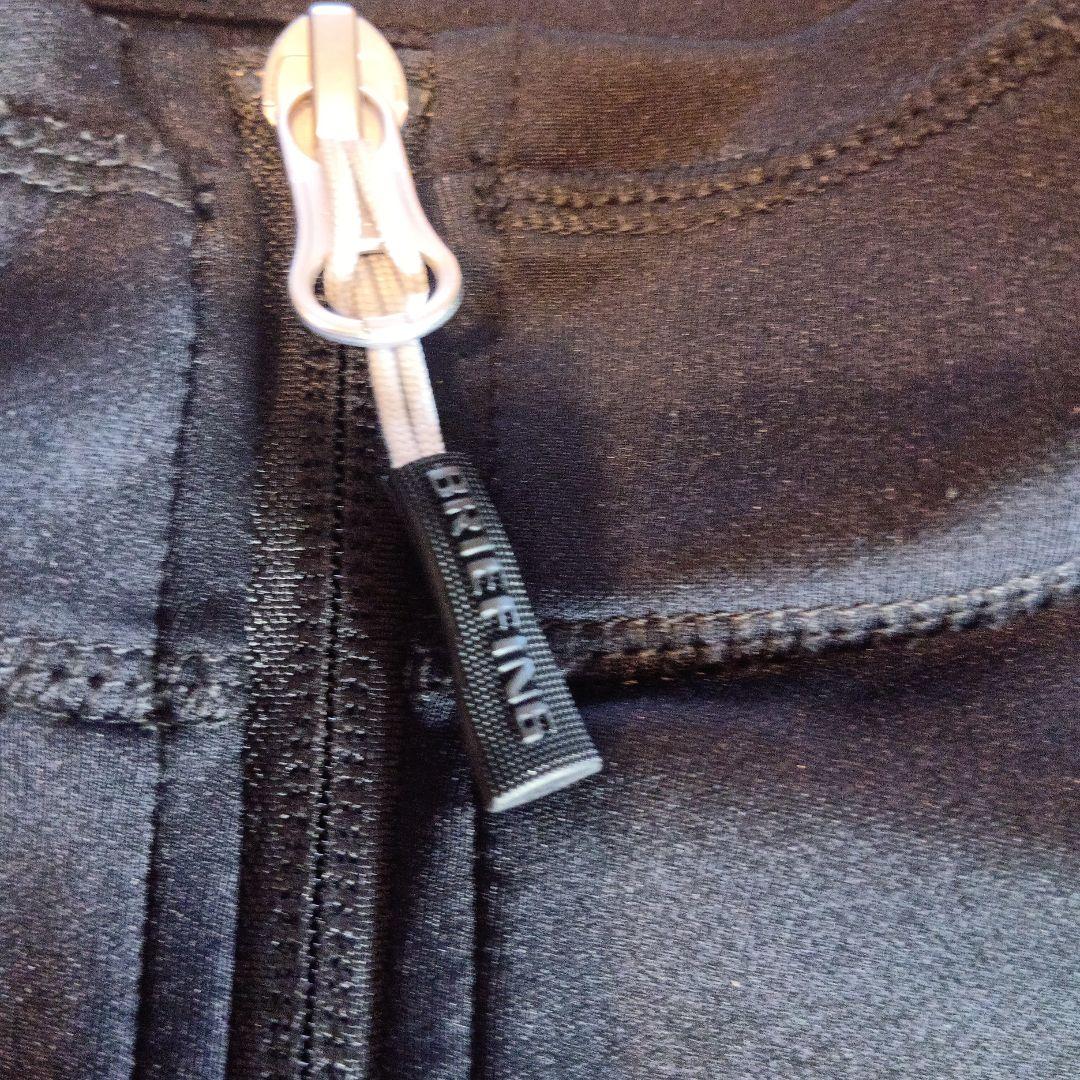 BRIEFING ブラック ジップアップベスト