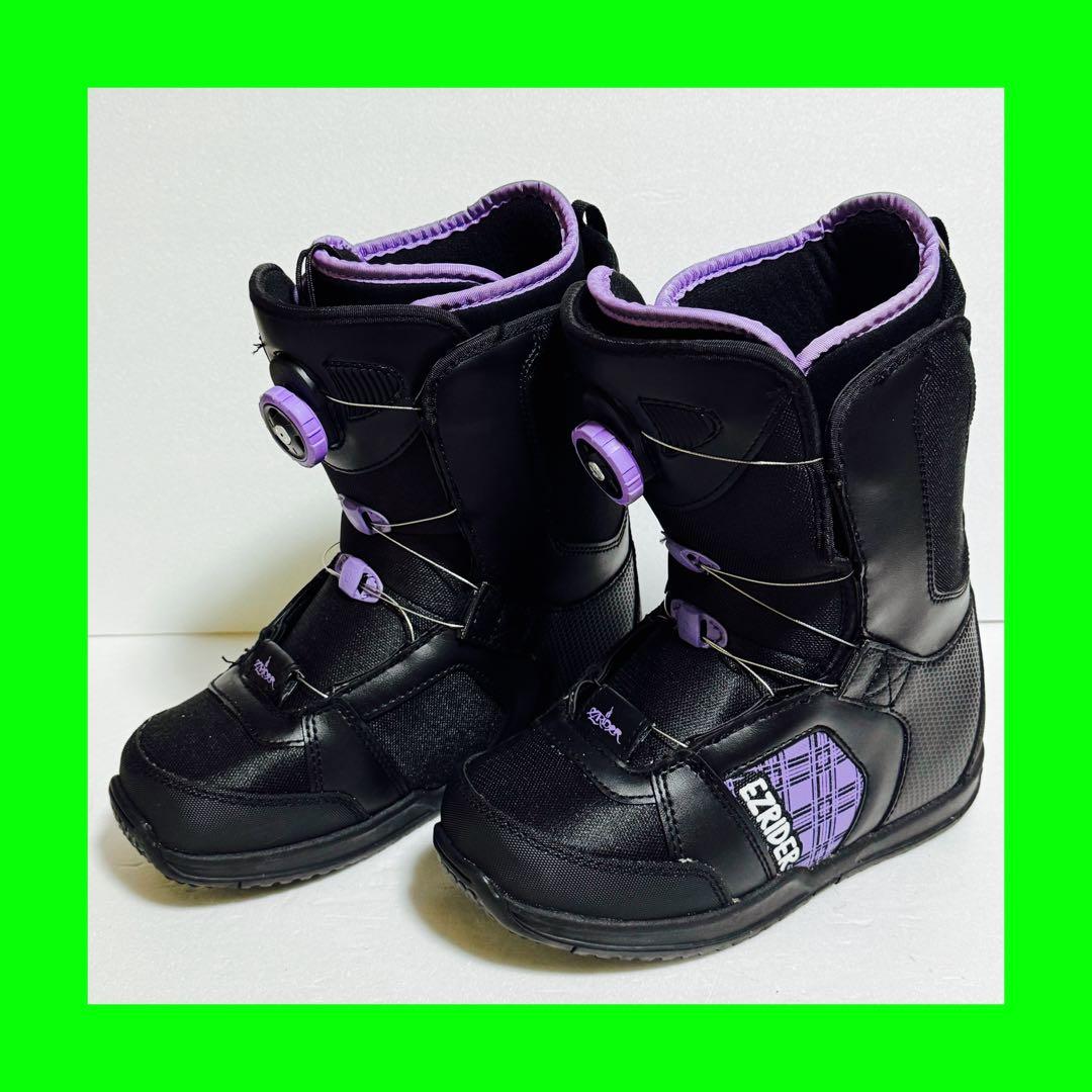 24.5cm EZRIDER スノーボードブーツ 女性用 ブラック/パープル