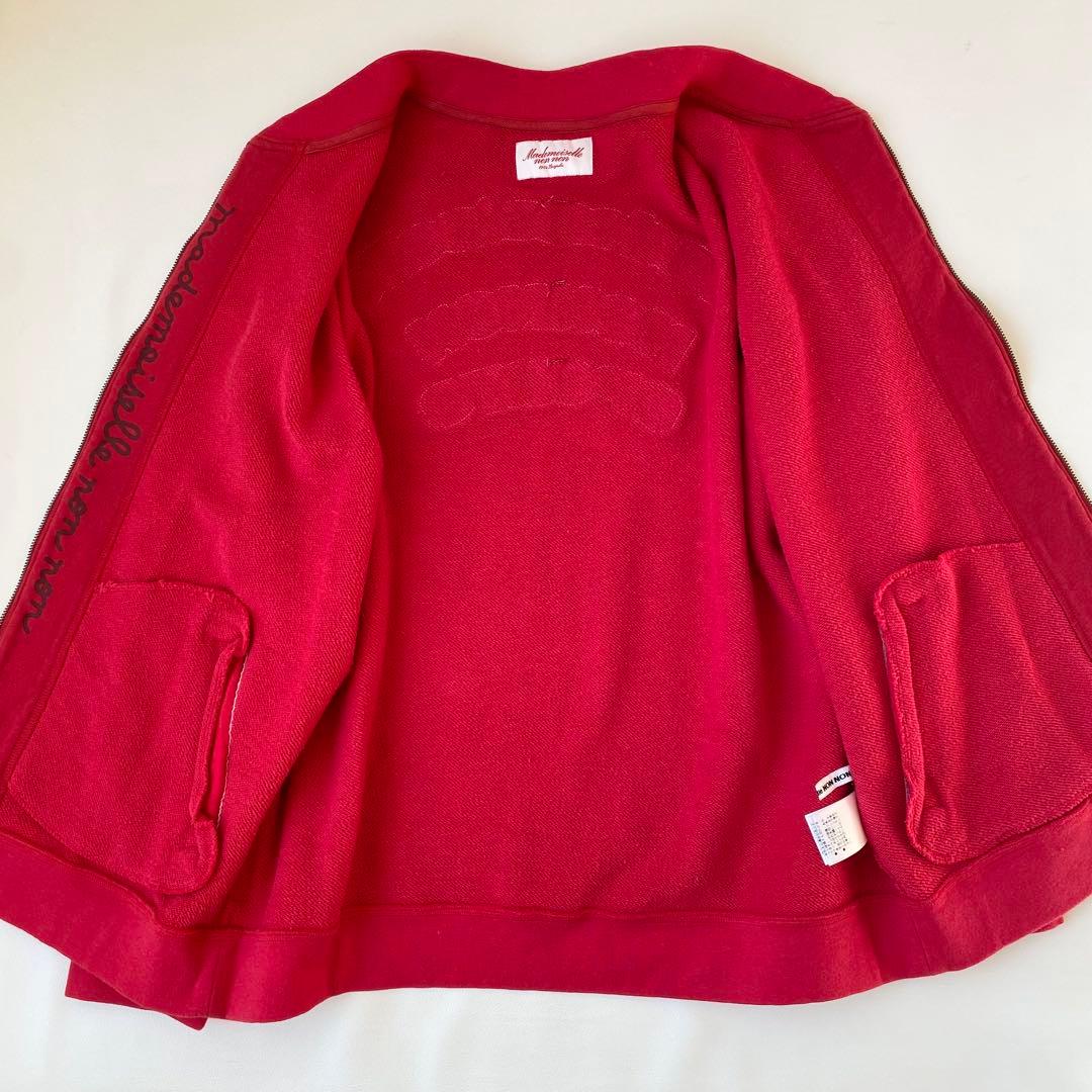 【新品未使用】マドモアゼルノンノン　ブルゾン　ロゴ刺繍＆ワッペン　ジップアップ