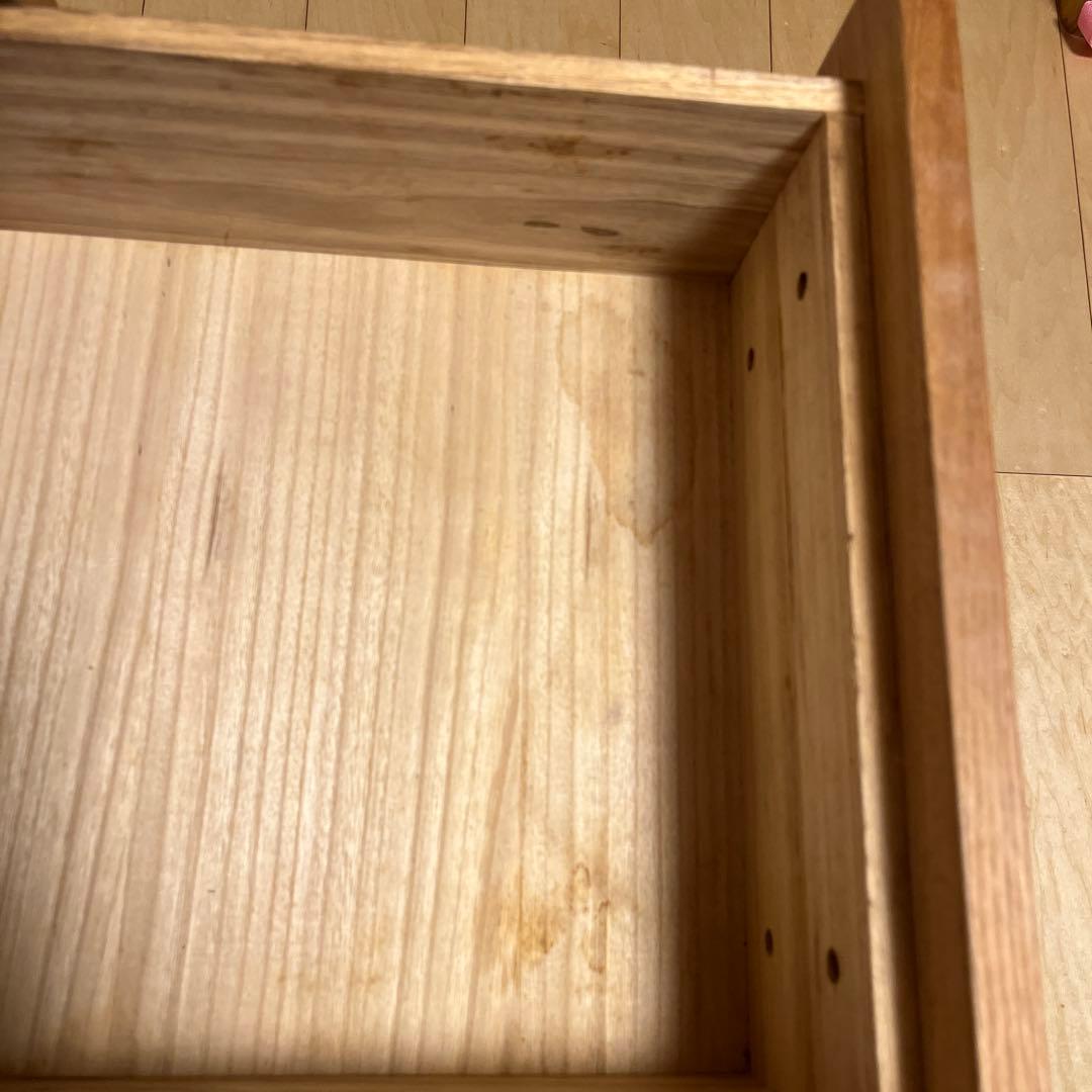 MUJI 木製4段チェスト W400