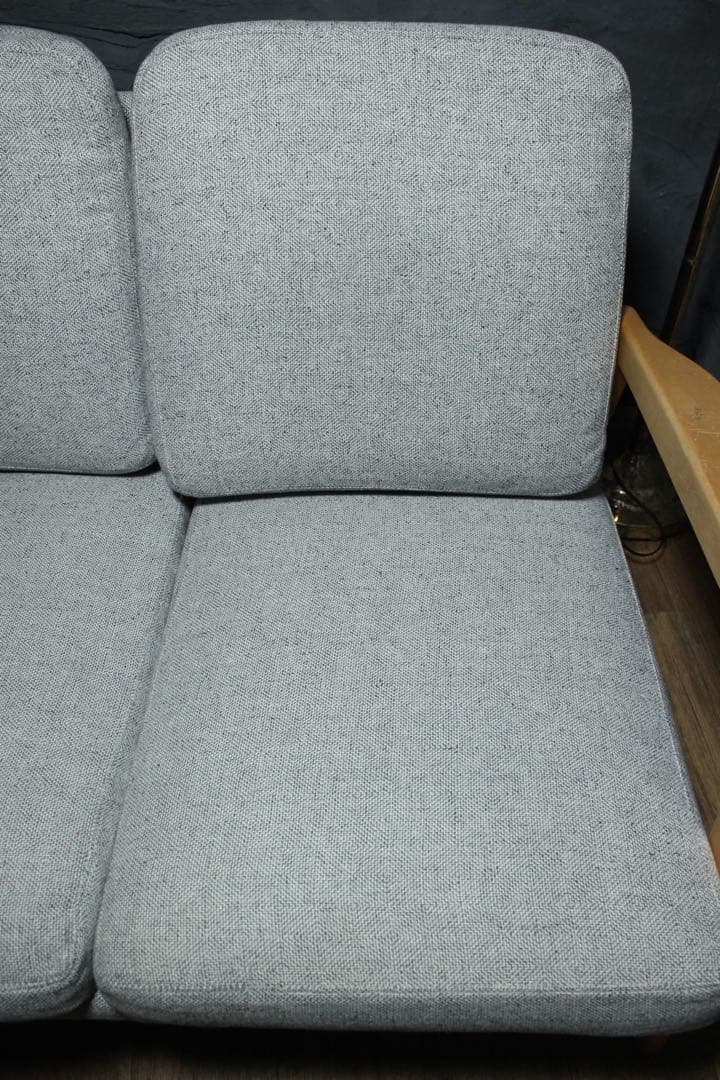 首都圏送無料〜MOSS14万天然木アルダー無垢材 3人がけソファ モモナチユラル