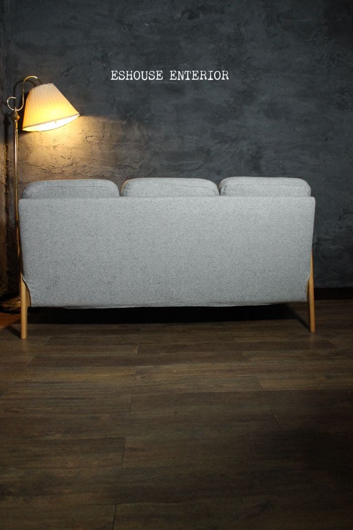 首都圏送無料〜MOSS14万天然木アルダー無垢材 3人がけソファ モモナチユラル