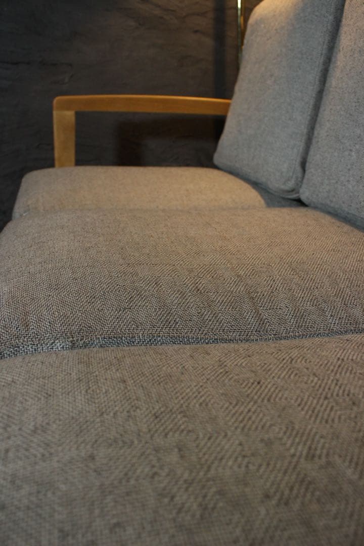 首都圏送無料〜MOSS14万天然木アルダー無垢材 3人がけソファ モモナチユラル