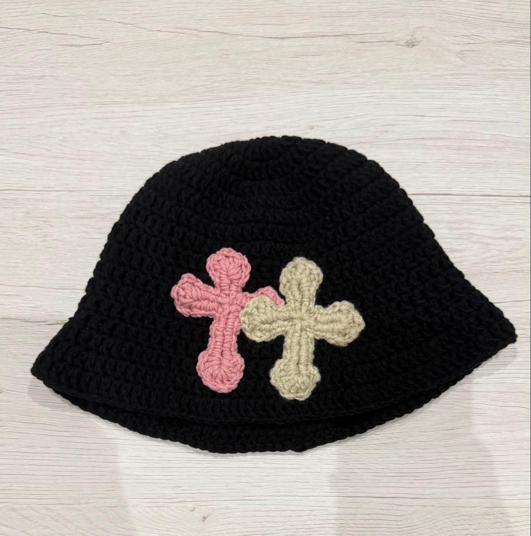 Y.A.R.Nクロスモチーフ ニットハット 美品