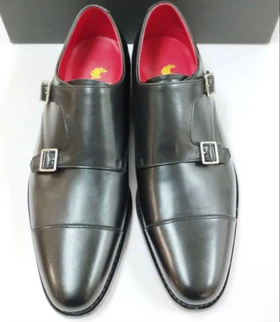 LOVELESS ダブルモンクストラップシューズ ブラック