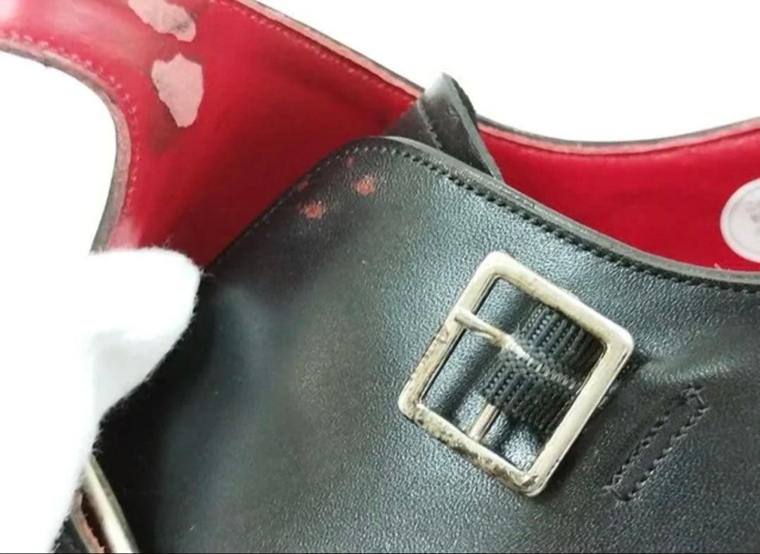 LOVELESS ダブルモンクストラップシューズ ブラック