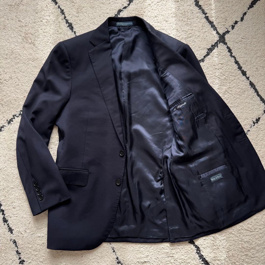 ポロバイラルフローレン　スーツ　セットアップ　ネイビー　イタリア製