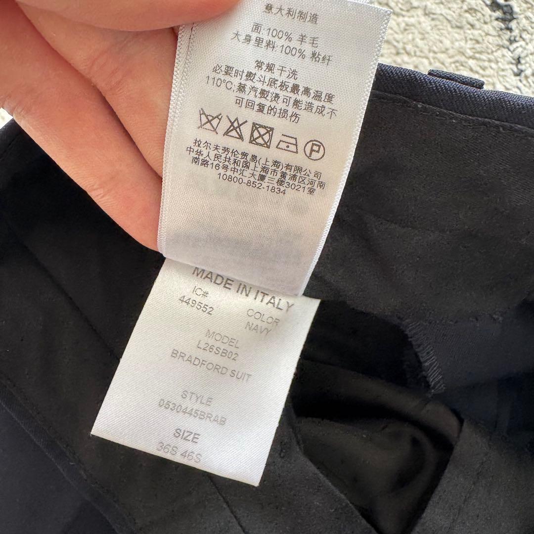 ポロバイラルフローレン　スーツ　セットアップ　ネイビー　イタリア製