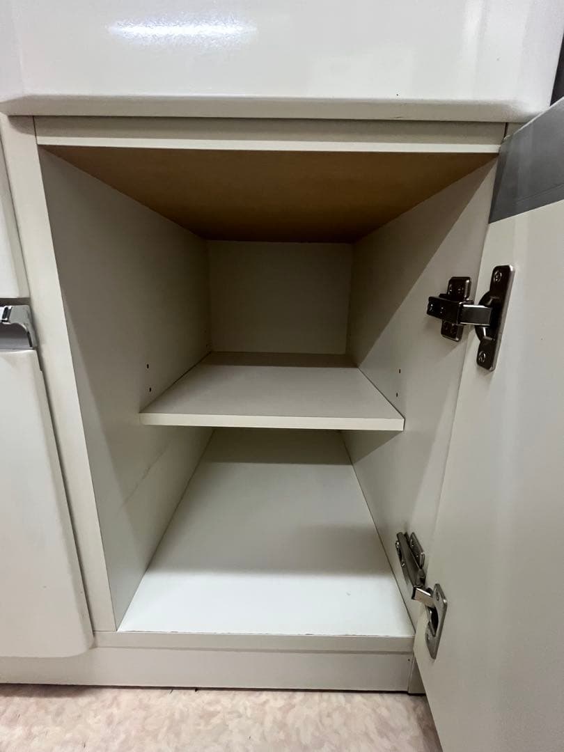 【下部のみ】ニトリ キッチンボード 120cm幅 ホワイト 食器棚