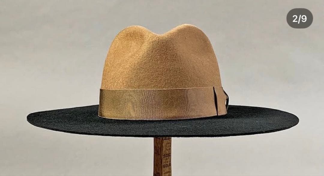 KAKOI 2TONE MOCHA HAT ウールハット 中折れ カコイ