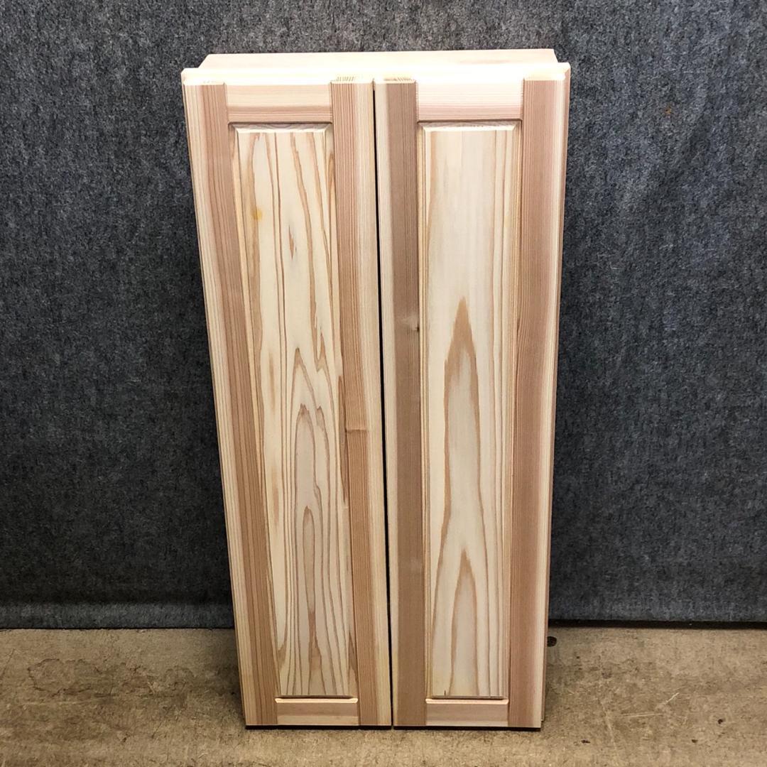 だよ大変　未使用　かべ埋込収納　秋田杉