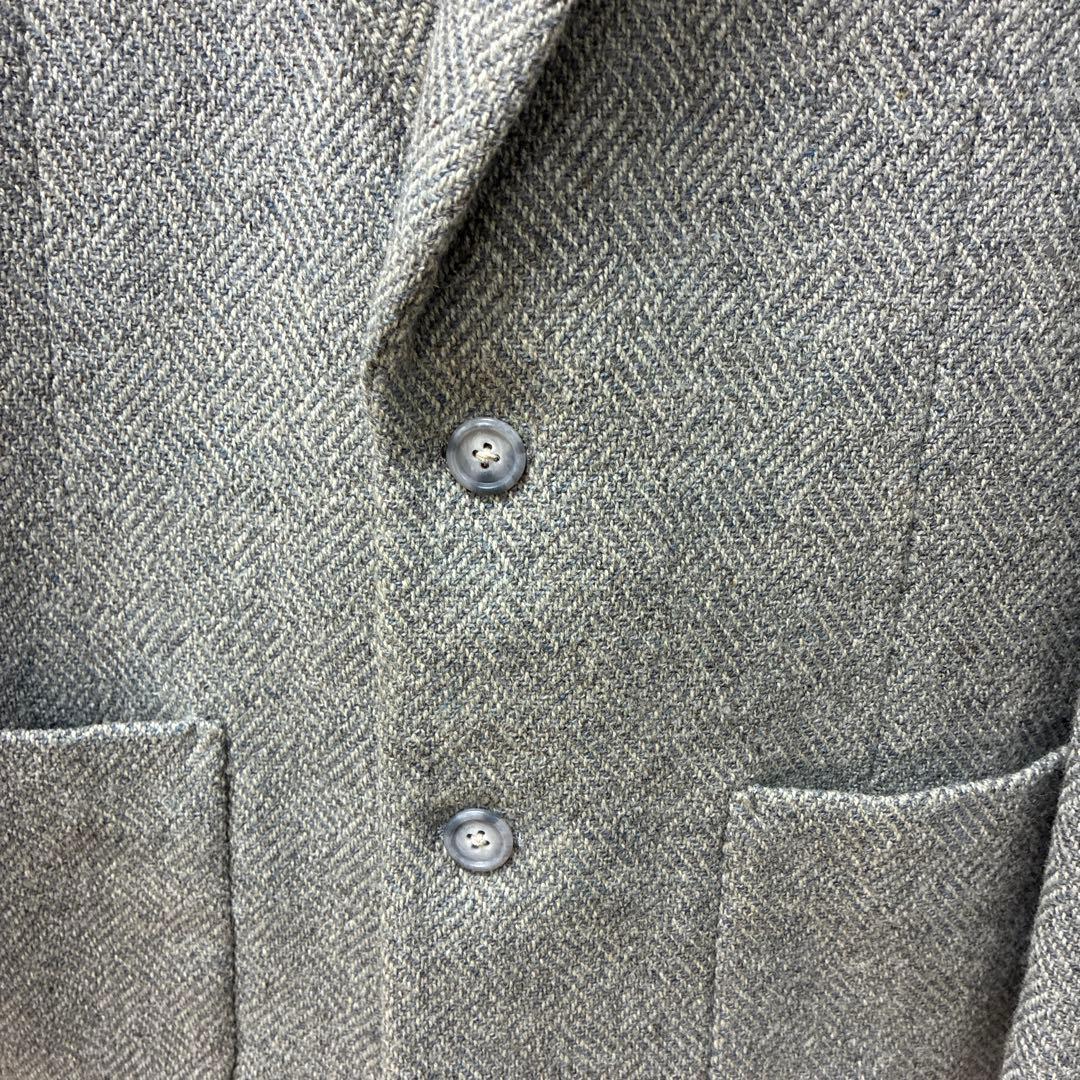 Y's for men グレー ウール ヘリンボーン テーラードジャケット M