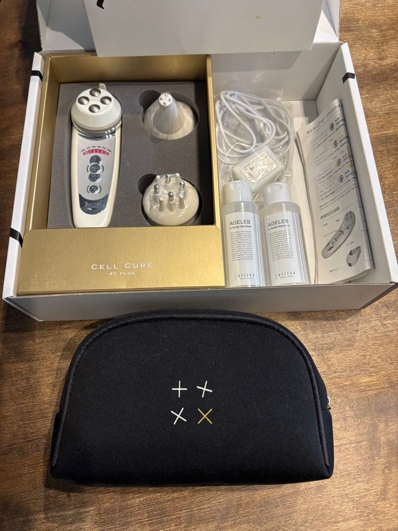 CELL CURE 4TPLUS 美顔器 AGELEB美容液、専用コットン付き