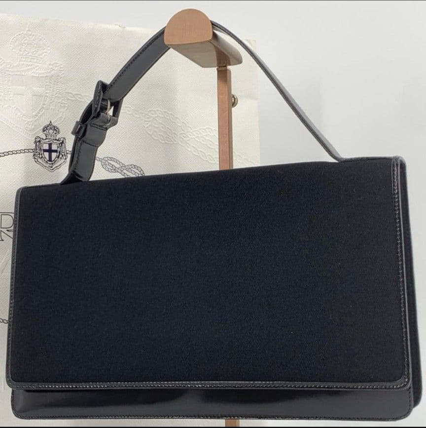 プラダ ハンドバッグ 腕掛け ナイロンキャンバス パテントレザー エナメル