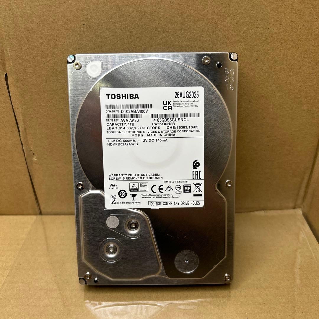 ロジテック TOSHIBA製　4TB 3.5インチ　DT02ABA400V
