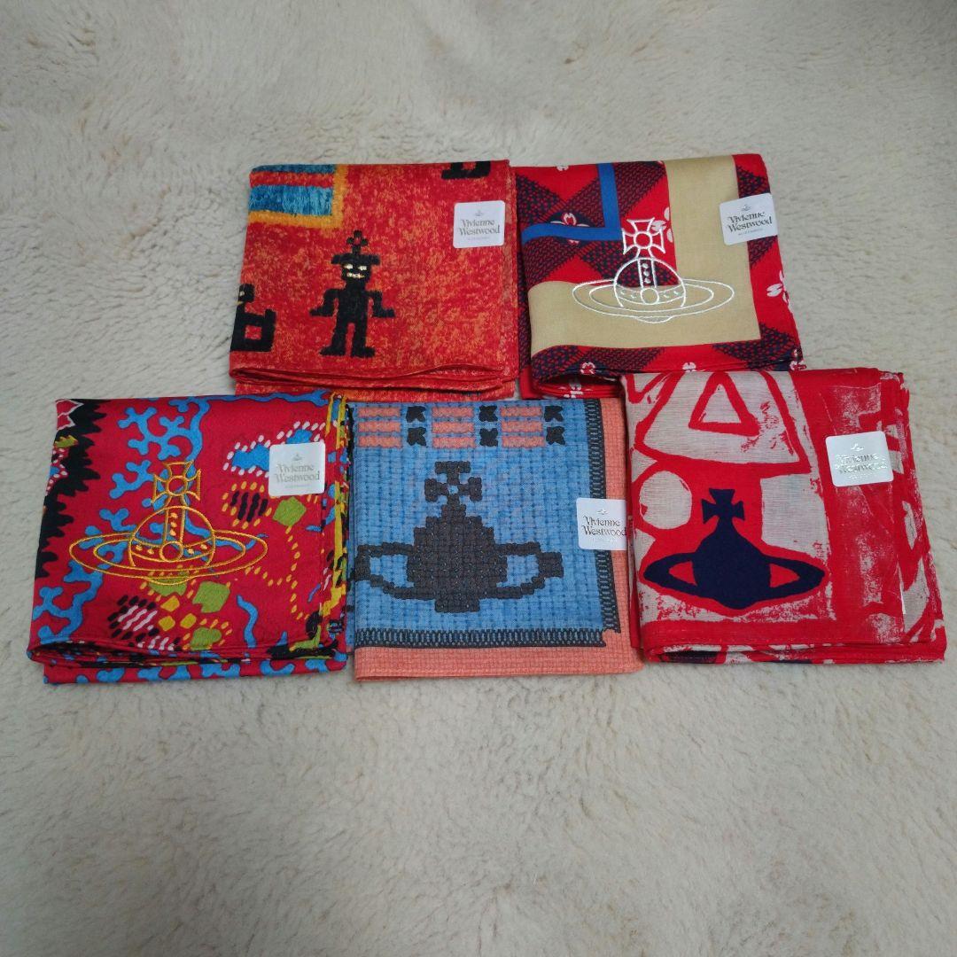 ヴィヴィアンウエストウッド　ハンカチ５枚セット