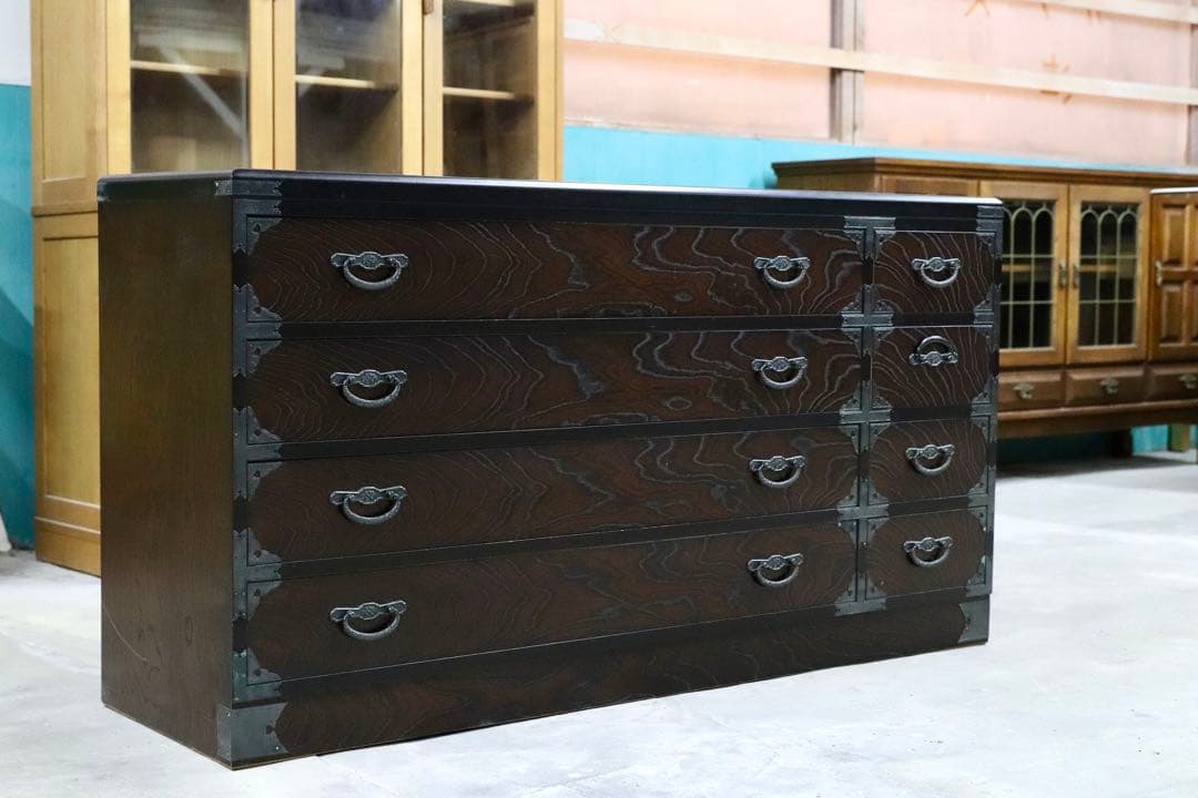 GMIS130○民芸家具 サイドボード リビングボード 整理箪笥 チェスト 民藝