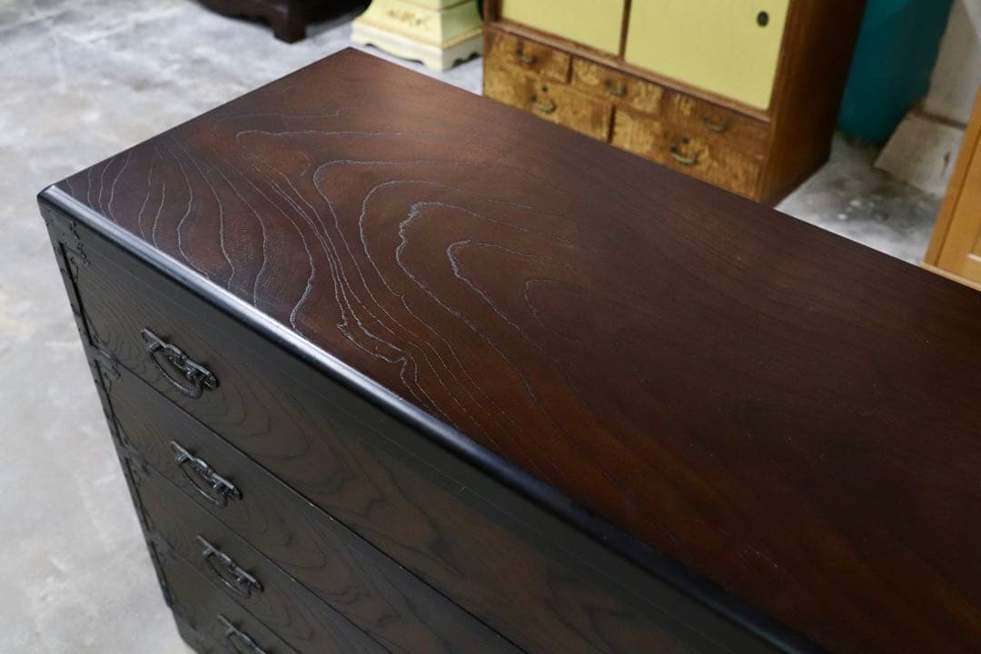 GMIS130○民芸家具 サイドボード リビングボード 整理箪笥 チェスト 民藝