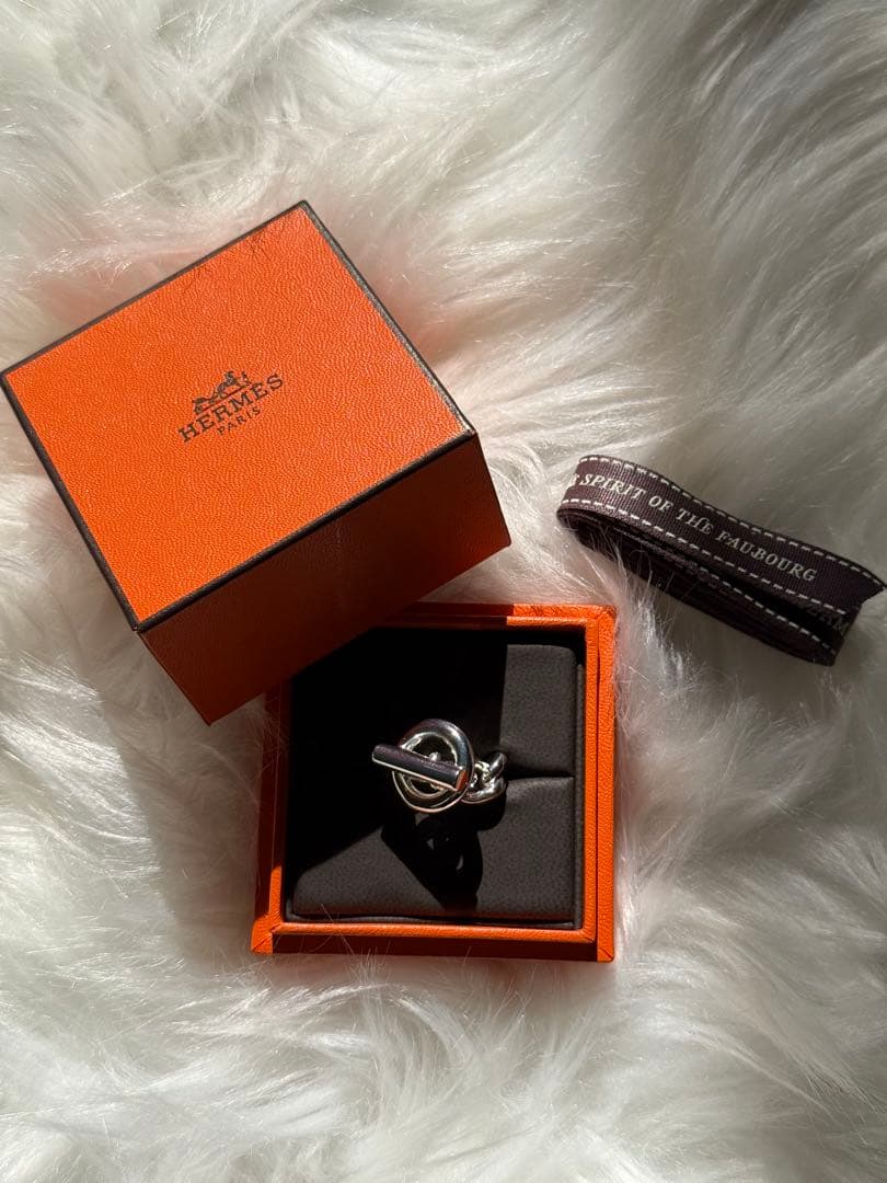 「最終値下げ」新品未使用エルメス リング クロワゼットGMシルバー 55号