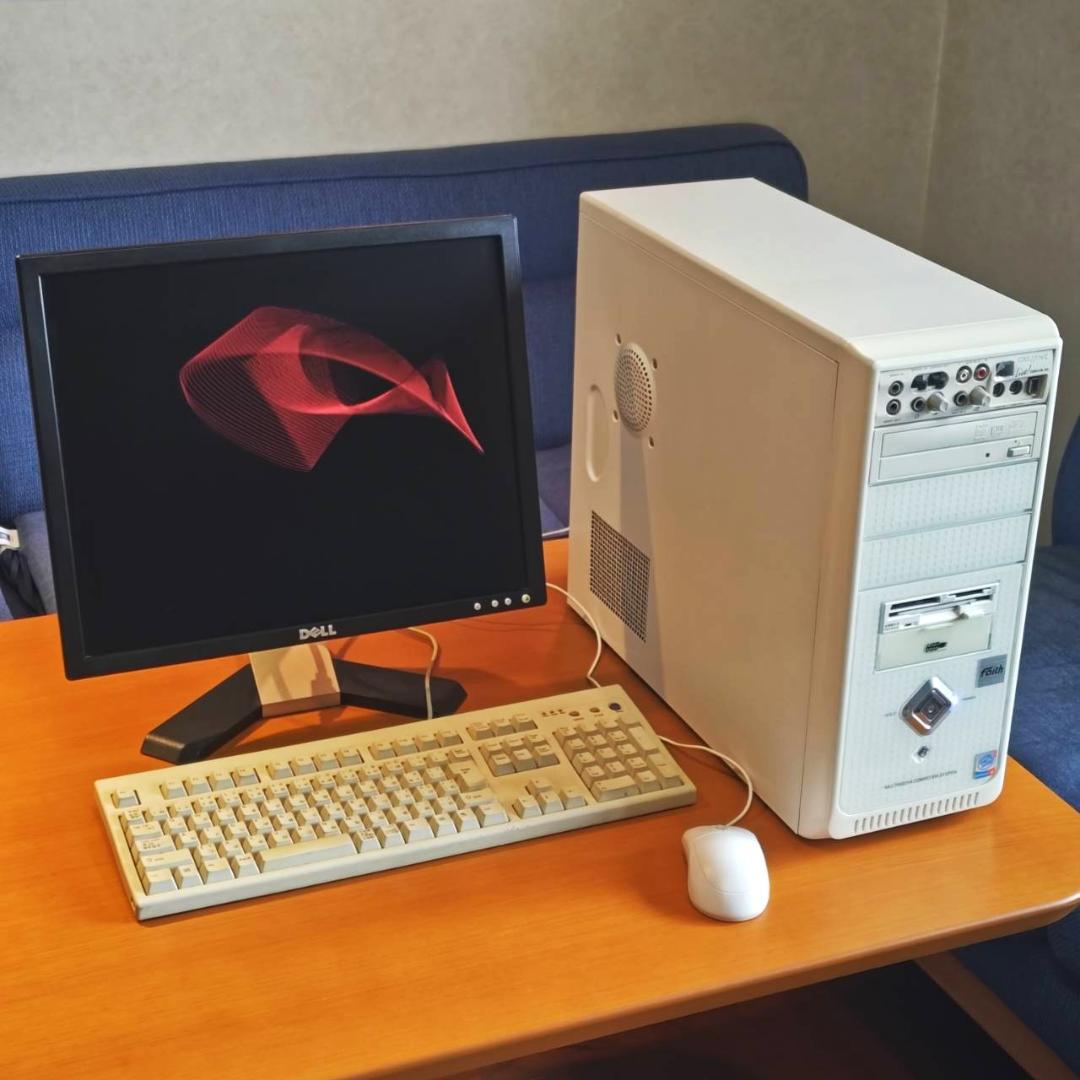 XP起動確認済 Faith Inspire VT 本体＋モニタ HDD無