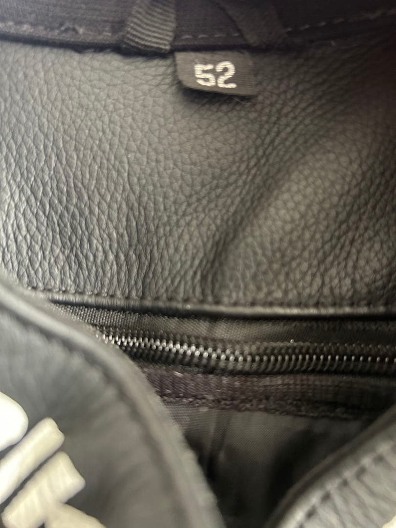 BERIK 2.0 バイク本革　レザージャケット サイズ52 黒/白