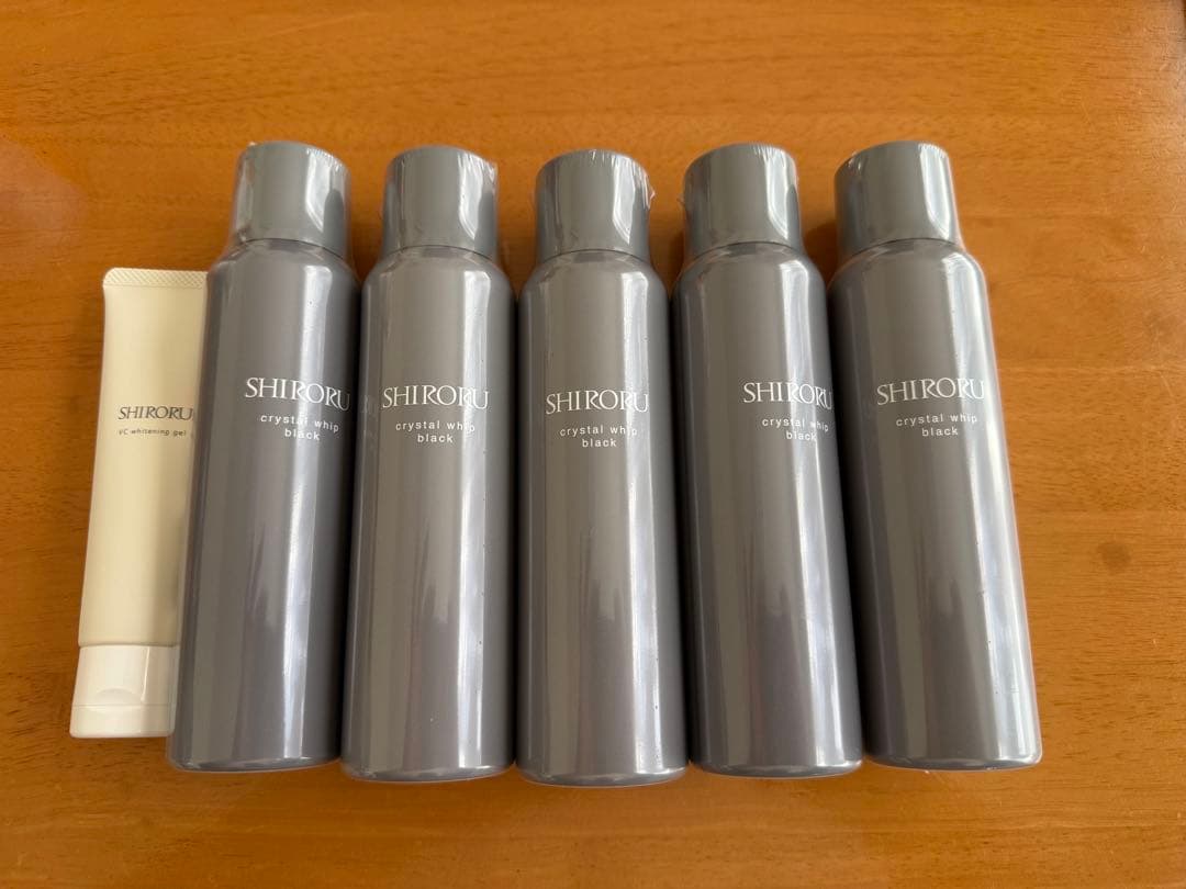 シロル　SHIRORU クリスタルホイップブラック 120g ５本セット