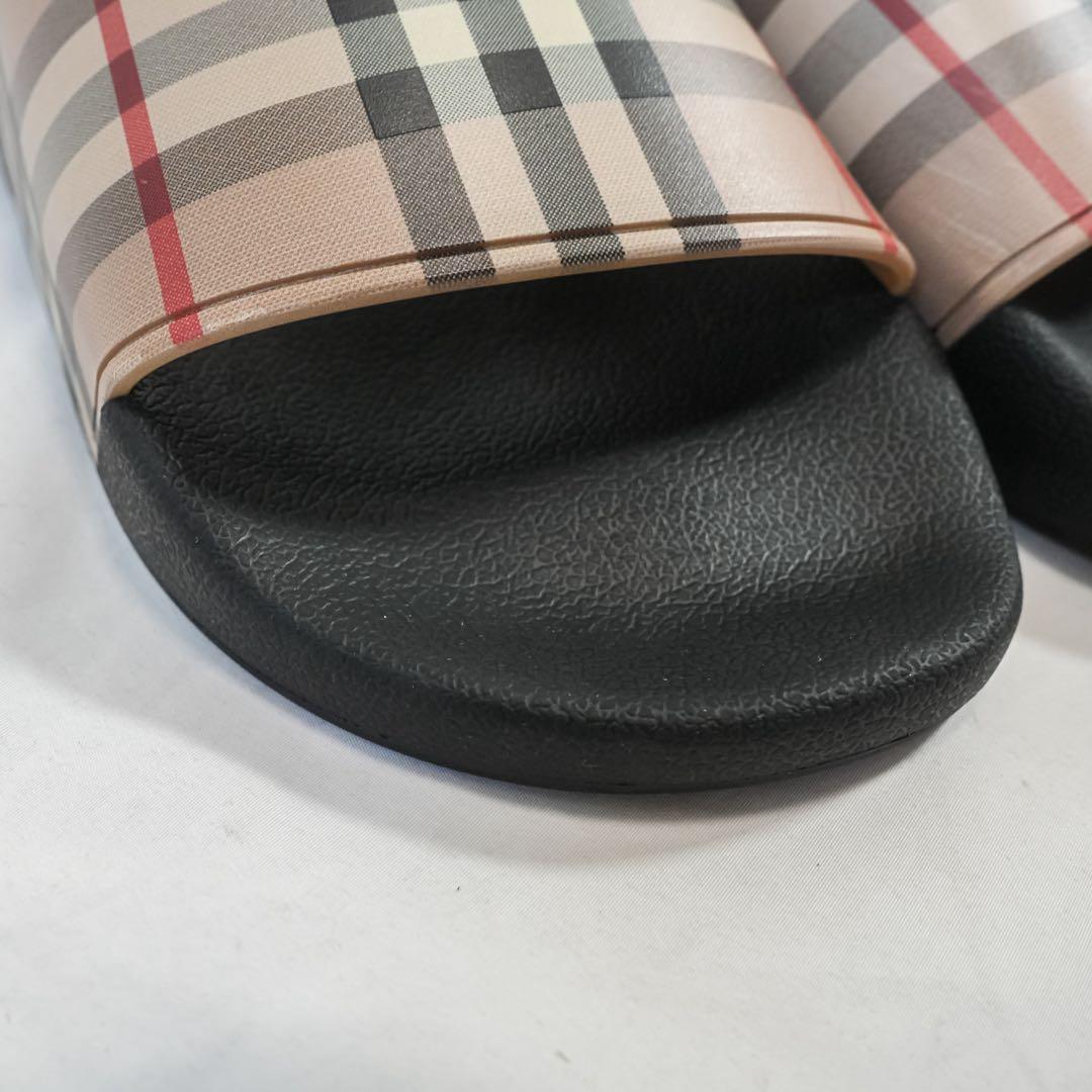 ☆極美品☆ 現行 バーバリー スライド サンダル ノバチェック 40サイズ