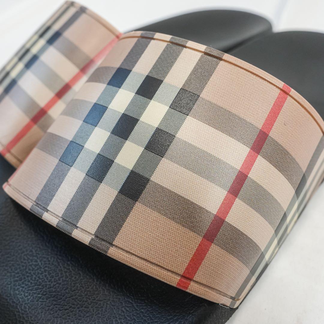 ☆極美品☆ 現行 バーバリー スライド サンダル ノバチェック 40サイズ