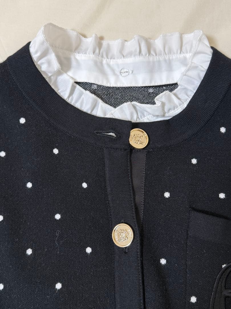 EIMY ISTOIRE Attached collar カーディガン