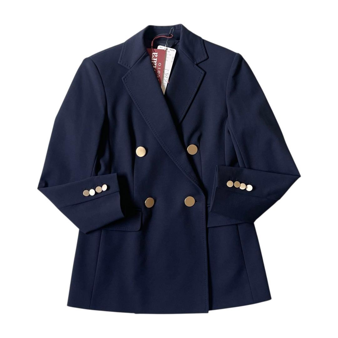 新品タグ付 2025 マックスマーラ テーラードジャケット レリチ 紺ブレ 34