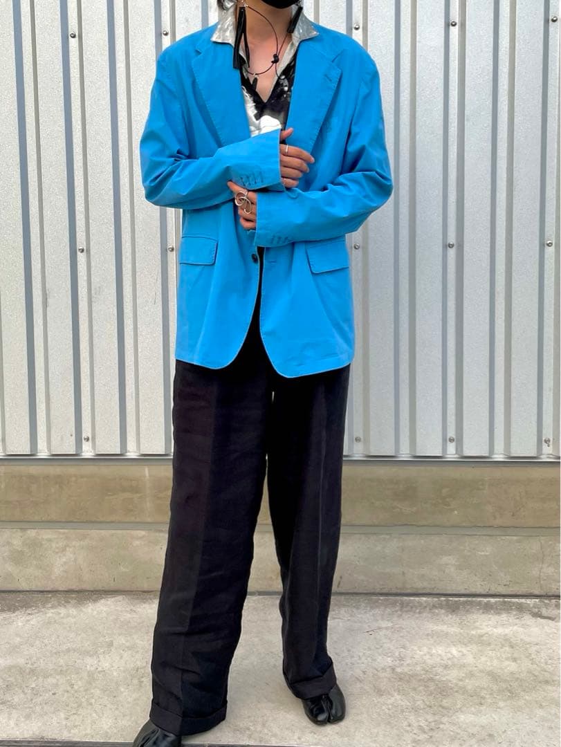 古着　dries van noten ジャケット　水色