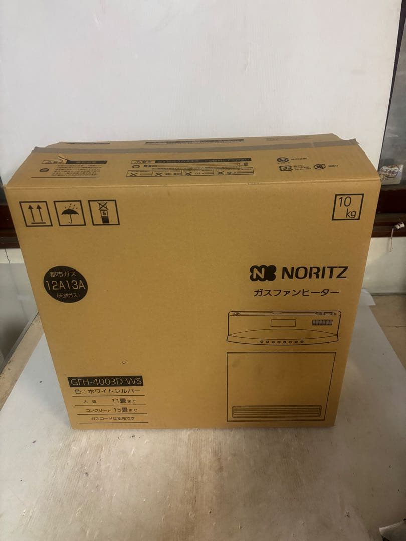 美品‼️ガスファンヒーター　GFH-4003D-WS ノーリツ　都市ガス